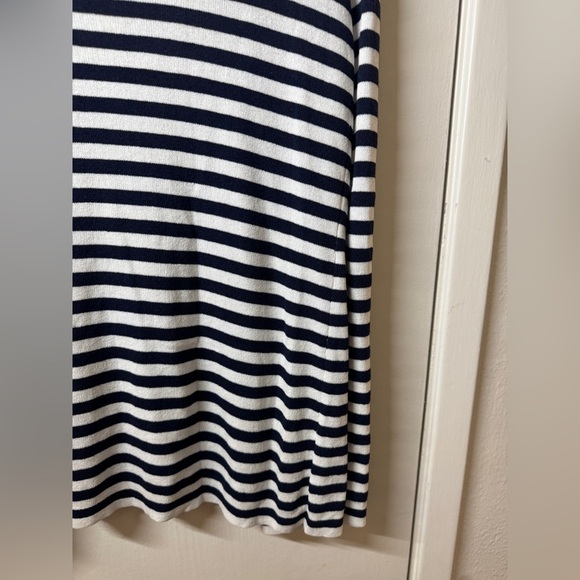 NWT Banana Republic Navy Blue White Striped Nautical Knit Open Front Cardigan S - Picture 8 of 13